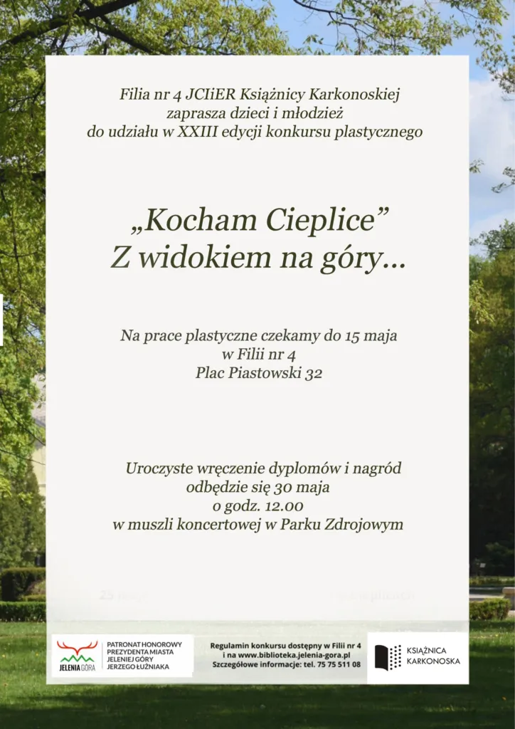 Konkurs plastyczny 'Kocham Cieplice' - edycja XXIII
