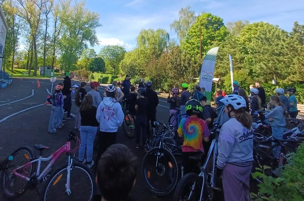 Egzamin na kartę rowerową w SP-13