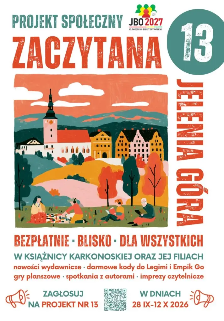Termin głosowania w projekcie 'Zaczytana Jelenia Góra' zbliża się