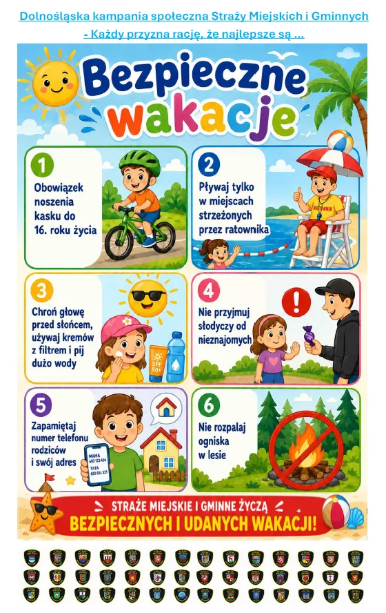 Bezpieczne wakacje: Kluczowe zasady na lato