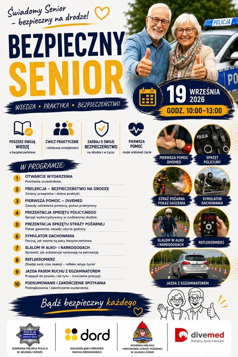 Edukacyjno-profilaktyczne wydarzenie dla seniorów "Bezpieczny senior za kierownicą"