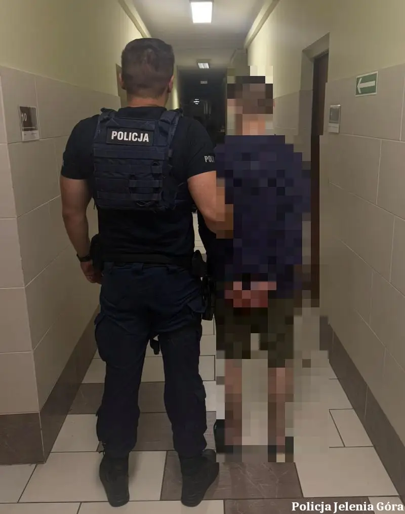 Agresywny 37-latek zaatakował partnerkę i policjantów, trafił do aresztu